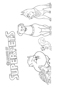 Super Pets - Kleurplaat011