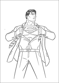 Superman - Kleurplaat005