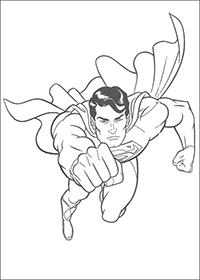 Superman - Kleurplaat013