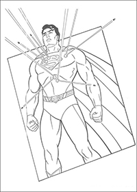 Superman - Kleurplaat014