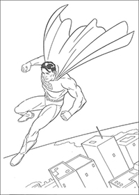 Superman - Kleurplaat016