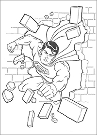 Superman - Kleurplaat017