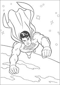 Superman - Kleurplaat018