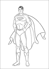 Superman - Kleurplaat021