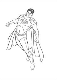 Superman - Kleurplaat025