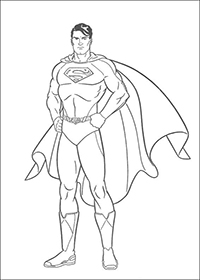 Superman - Kleurplaat028
