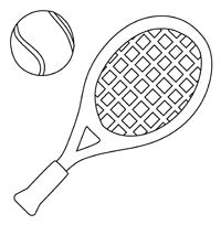 Tennis - Kleurplaat001