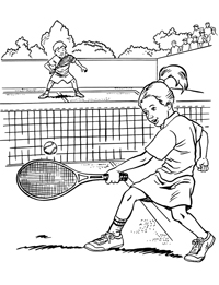 Tennis - Kleurplaat014