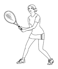 Tennis - Kleurplaat016