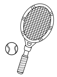 Tennis - Kleurplaat025