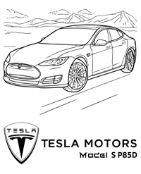 Tesla - Kleurplaat005