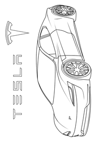 Tesla - Kleurplaat016