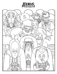 The Addams Family - Kleurplaat016