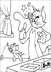 Tom En Jerry - Kleurplaat003