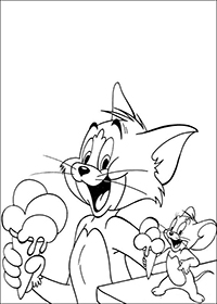 Tom En Jerry - Kleurplaat004