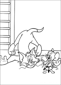 Tom En Jerry - Kleurplaat005