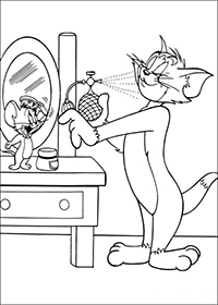 Tom En Jerry - Kleurplaat011