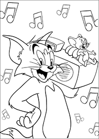 Tom En Jerry - Kleurplaat012