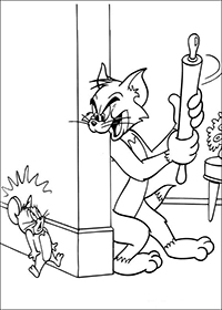 Tom En Jerry - Kleurplaat015