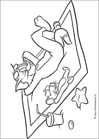 Tom En Jerry - Kleurplaat019