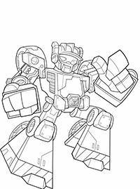 Transformers Rescue Bots - Kleurplaat001