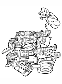 Transformers Rescue Bots - Kleurplaat006