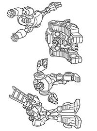 Transformers Rescue Bots - Kleurplaat009