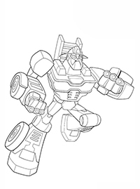 Transformers Rescue Bots - Kleurplaat019