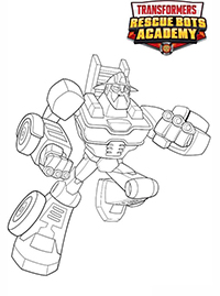 Transformers Rescue Bots - Kleurplaat020