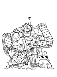 Transformers Rescue Bots - Kleurplaat028