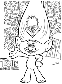 Trolls - Kleurplaat041