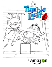 Tumble Leaf - Kleurplaat004