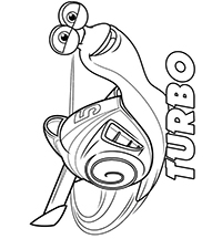 Turbo (pixar) - Kleurplaat002
