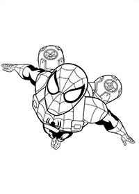Ultimate Spiderman - Kleurplaat003