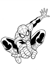 Ultimate Spiderman - Kleurplaat004