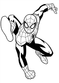 Ultimate Spiderman - Kleurplaat006