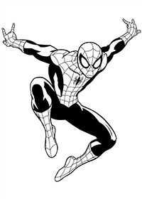 Ultimate Spiderman - Kleurplaat007