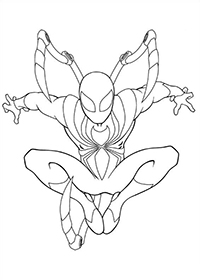 Ultimate Spiderman - Kleurplaat013