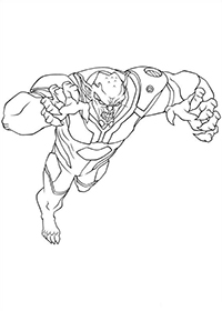 Ultimate Spiderman - Kleurplaat016