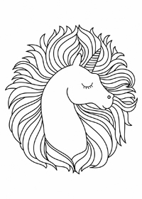 Unicorn - Kleurplaat003