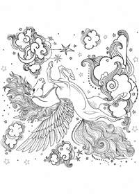 Unicorn - Kleurplaat005