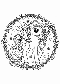 Unicorn - Kleurplaat007