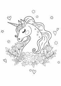 Unicorn - Kleurplaat040