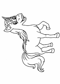 Unicorn - Kleurplaat041