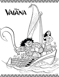 Vaiana - Kleurplaat018