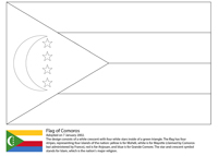 Vlaggen Van De Wereld (Afrika) - Comoren