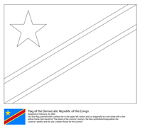 Vlaggen Van De Wereld (Afrika) - Democratische Republiek Congo