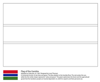 Vlaggen Van De Wereld (Afrika) - Gambia