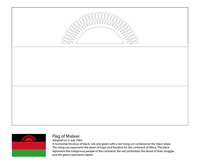 Vlaggen Van De Wereld (Afrika) - Malawi