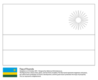 Vlaggen Van De Wereld (Afrika) - Rwanda